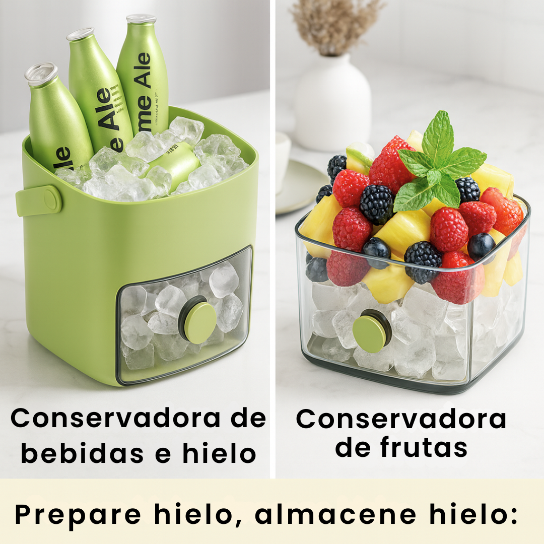 Contenedor de Hielo con Bandeja