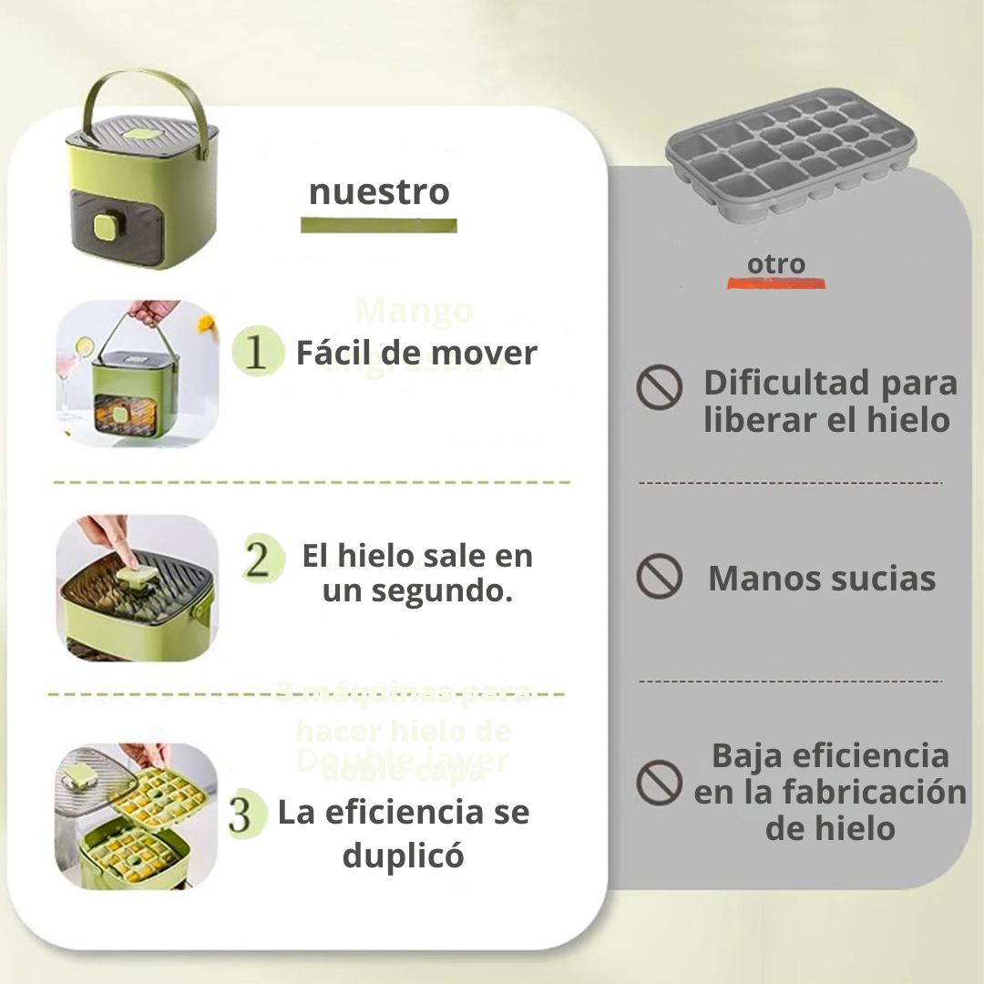 Contenedor de Hielo con Bandeja